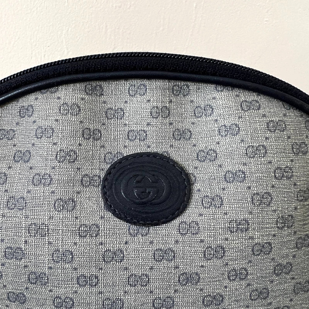 GUCCI GG Plus Navy Canvas and Leather Crossbody Bag - Picture 7 of 16